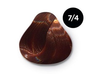 OLLIN color 7/4 русый медный 60мл перманентная крем-краска для волос